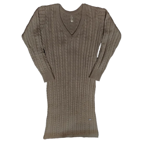 Vestido Trenza Cuello V